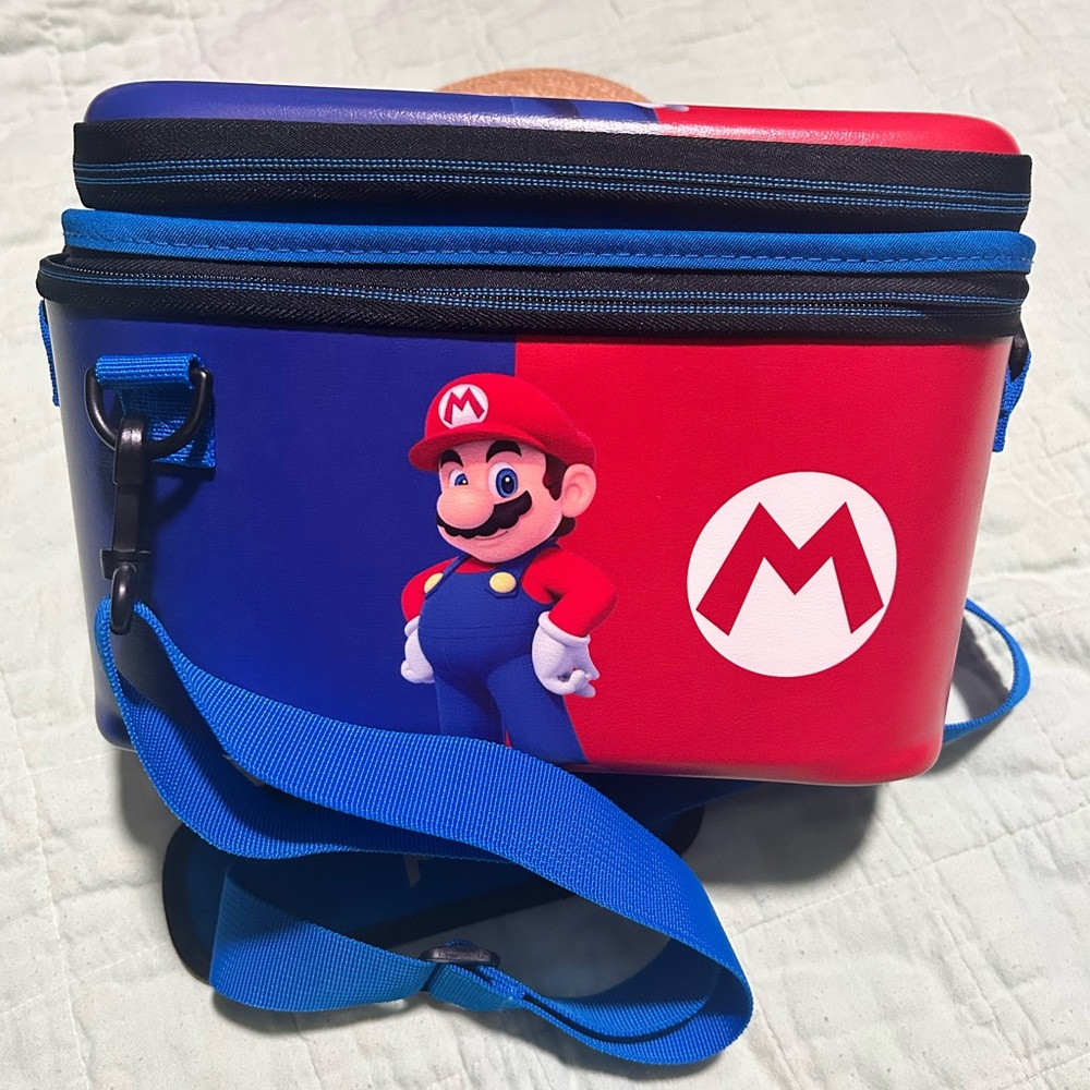 PDP Gaming Pull-N-Go Nintendo Switch Mario Hard Shell Travel Case